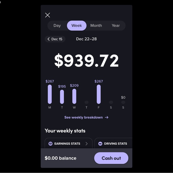 Other - Purple and Black Earnings Dashboard